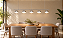 (Pintura) Lustre Avelã LED 5 Foco Moderno Alumínio Branco 120cm Golden Art 5x LED 3 Watts T1800-5 Mesas e Balcões - Imagem 2