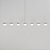 (Pintura) Pendente Golden Art Avelã 7 LEDs 3W 170x12x11cm T1800-7PI - Imagem 7