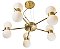 PENDENTE ORFEU 16615/10 Usina Design Moderno Haste Globo Vidro Suspenso Ø82x26x 1m cabo 10 - G9 - Imagem 1