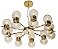 PENDENTE ORFEU 16615/18 Design Moderno Haste Globo Vidro Suspenso Ø82x26x 1m cabo 18 - G9 - Imagem 1