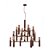 Lustre Rudá 18 Braços Munclair Iluminação – Design Studio, Ø100cm, 36 Soquetes GU10 1263-18 - Imagem 1