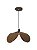 Pendente Trevo Classic Lar Madeira 44cm E27 – Ref. 1090 - Imagem 1