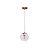 Pendente Madelustre Esphera Cristal Ø20cm Vidro Cristal Metal Cobre Dourado ou Preto E27 2784-94 - Imagem 1