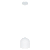 Pendente Dueluci Lugano 402-P Alumínio Vidro Branco Fosco Ø18cm x A19cm Soquete E27 Linha Design Moderno - Imagem 2
