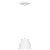 Pendente Dueluci Turim 419A Vidro Branco Fosco Ø14cm x A15cm Cúpula Ø7,5cm x Ø14cm x A10cm Soquete G9 LED 5W Linha Design Moderno - Imagem 2