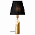 Abajur DNA Iluminação Felsen ABJ-FELSEN – Base Dourada – 1 Lâmpada E14 – Cúpula – Pintura - Imagem 1