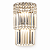 Arandela DNA Iluminação Clio ARA-017 – 25 × 50 cm – 3× G9 – Placas 200×30 mm - Imagem 1
