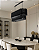 Lustre DNA Iluminação Arcana Oval – Eisen-120X40-2 – 120 × 40 × 50 cm – 2 Camadas em Tubo de Alumínio – LED COB 110W 3000K – Pendente 1 m – Dourado Fosco - Imagem 1