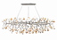 Lustre DNA Iluminação Branch Ágata Cristal 100cm BRANCH-100-AC – 10 Lâmpadas E14 – Pendente Tipo Galho - Imagem 1