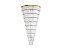 Lustre DNA Iluminação Candy CDY-100 – Ø100 cm – 28× G9 – 10 Aros – 2 m Altura – Pendente - Imagem 1