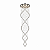 Lustre DNA Iluminação Classic DNA70-3-0M – Ø70 cm – 17× GU10 – 3,0 m Altura - Imagem 1