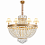 Lustre DNA Iluminação L0703 Cléa – Ø80 × 75 cm – Cristal Translúcido + Cúpula – Para 6 Lâmpadas E14 – Pendente 1 m - Imagem 1