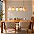 Lustre DNA Iluminação Linear Eclipse Ágata 70cm AC-DISCO-70CM – 5 Lâmpadas G9 – Ágata Cristal – Pintura - Imagem 2