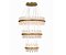Lustre DNA Iluminação Siena Lux SIENA-I-80-3 – 3 Aros (Ø80 / 60 / 40 cm) – LED 3000K 172W – Placas Intercaladas - Imagem 1
