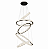 Pendente DNA Iluminação Aliança Redonda 120/100/80/60/40cm ALR-120-5 – 159W – 3000K – Cinco Alianças – 1,50m - Imagem 1