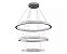 Pendente DNA Iluminação Aliança Redonda Slim ALR-80-3-SLIM – Três Argolas Ø80/60/40 cm – LED 3000K 69W - Imagem 1