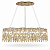 Pendente DNA Iluminação Antares ANT-100-MIX – 100 cm × 25 cm – Mix Cristais K9 e Rocha Selenita - Imagem 1