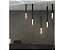 Pendente DNA Iluminação Suit SUIT-80-PEND – 80 cm Altura – Rocha – 1 Lâmpada Mini GU10 – Pendente 1,5 m – Pintura ou Chapa Inox - Imagem 1