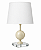(Pintura) Abajur Mesa Golden Art M705PI 1 Bola em Metal com Base Quadrada Pintura e Lâmpada E27 69cm - Imagem 1