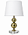 (Latão - Especiais) Abajur Mesa Golden Art M701LT 2 Bolas em Metal Base Quadrada Lâmpada E27 67cm - Imagem 2
