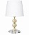 (Pintura) Abajur Mesa Golden Art M703PI 2 Bolas em Metal com Base Quadrada Pintura e Lâmpada E27 52cm - Imagem 1