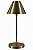 (Latão - Especiais) Abajur Mesa Golden Art M671-549LT Pirulito 43 Cúpula em Alumínio e Lâmpada G9 52cm - Imagem 1