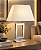 (Latão - Especiais) Abajur Mesa Golden Art M634LT Retângulo 30x20cm E27 Altura 67cm - Imagem 2