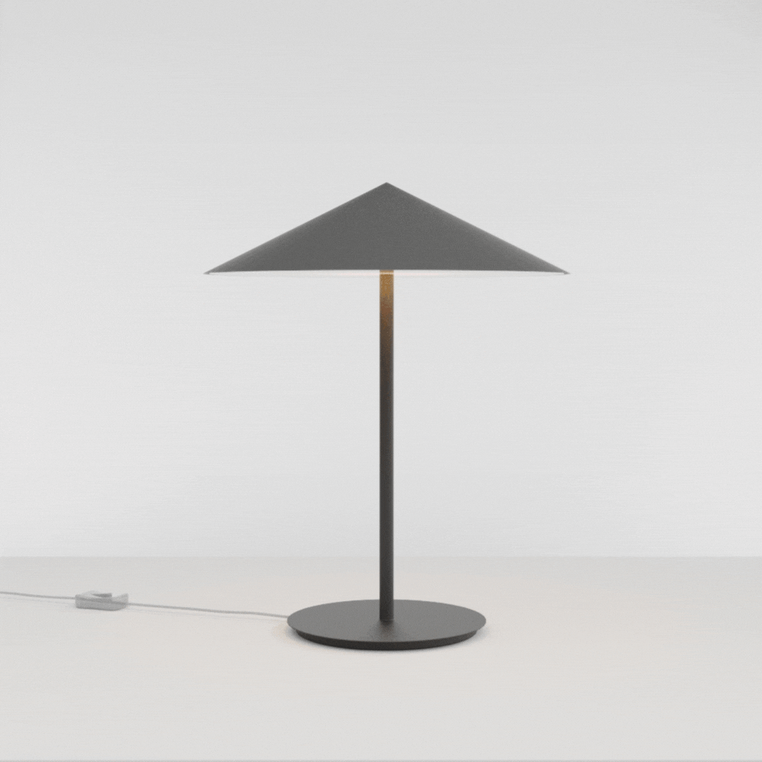 Abajur de Mesa Golden Art Thai com Luz Indireta LED 9W e Acabamento em Pintura 50cm M2211PI - Imagem 5