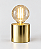 (Latão - Especiais) Abajur Mesa Golden Art Tube M4009LT Ø 10cm com Soquete E27 e Altura de 9cm - Imagem 1
