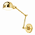 (Latão - Especiais) Arandela Baboo Golden Art P1060-20-207LT Braço de 20 cm e Duas Articulações | E27 - Imagem 1