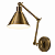 (Latão - Especiais) Arandela Baboo Golden Art P1060-20-411LT com Braço de 20 cm, Duas Articulações e Soquete E27 - Imagem 2