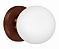 (Pintura) Arandela Bola Golden Art P755-12PI 12 cm com Pintura e Soquete G9 - Imagem 1