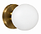 (Latão) Arandela Bola Golden Art P755-12LT 12 cm em Latão com Soquete G9 - Imagem 4