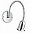 (Latão - Especiais) Arandela Brigitte Golden Art P720LT com Haste Flexível e Soquete GU10 - Imagem 2