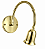 (Latão - Especiais) Arandela Brigitte Golden Art P720LT com Haste Flexível e Soquete GU10 - Imagem 1