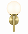 (Latão - Especiais) Arandela Clacie Golden Art P984LT Bola 10 cm com Soquete G9 - Imagem 1