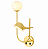 (Latão – Especiais) Arandela DUBLIM Golden Art P2815LT 2 Soquetes G9 com Calha - Imagem 1