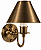 (Latão - Especiais) Arandela Golden Art P319-1LT Los Angeles com 1 Braço Soquete E27 - Imagem 1