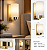 (Latão - Especiais) Arandela Golden Art P358-18LT Vidro Tubo 20cm x 9cm x 12cm E27 - Imagem 7