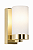 (Latão - Especiais) Arandela Golden Art P358-18LT Vidro Tubo 20cm x 9cm x 12cm E27 - Imagem 1