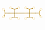 (Latão - Especiais) Arandela GRAPP 12 Golden Art P2820-12LT 12 x G9 – Design Sofisticado - Imagem 1
