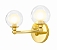 (Latão - Especiais) Arandela GRAPP Golden Art P2820-2LT 2 Soquetes G9 em – Design Elegante - Imagem 1