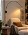 Arandela Grayce Arco Golden Art 150 cm com Pintura e Soquete GU10 P2160A-150PI - Imagem 2