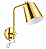 (Latão - Especiais) Arandela Mazza Golden Art P669LT Braço em L e Soquete E27 - Imagem 1