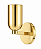(Latão - Especiais) Arandela Milka Golden Art P2310E-1LT com 1 Soquete E27 | 15 cm - Imagem 1
