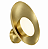 (Latão - Especiais) Arandela Orvalho Golden Art P1820-1LT com LED Integrado 3W | 27 cm - Imagem 1