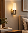 (Pintura) Arandela Parr Golden Art P2466-1L-PI 20 cm com 1 Foco LED Integrado - Imagem 2