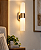 (Pintura) Arandela Parr Golden Art P2466-2L-PI 33 cm com 2 Focos LED Integrados - Imagem 2