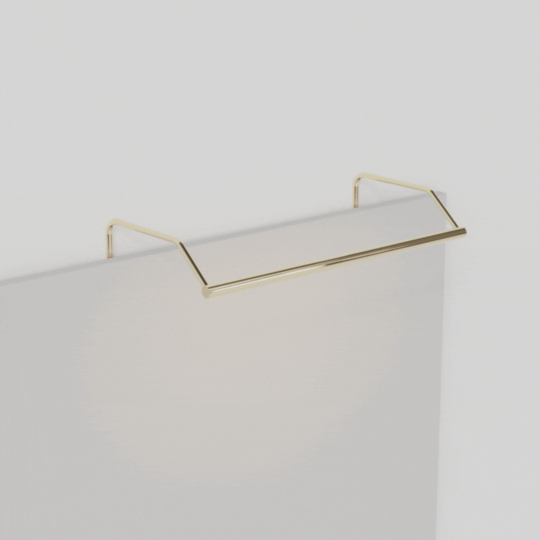 Arandela Tarsila Golden Art 40 cm em Latão 1/2” com Kit LED e Deslocamento P380-40LT - Imagem 5