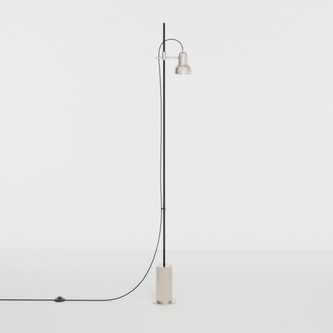 Coluna de Iluminação Golden Art Escriba em Latão com 1 Soquete E27 170cm C1810-1LT - Imagem 5